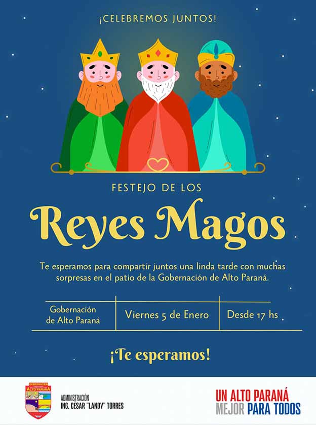 Reyes Magos se festeja este viernes en la Gobernación de Alto Paraná
