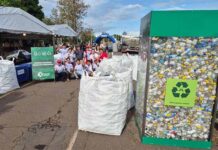 Itaipú apoyó Operativo Caacupé con insumos, minga ambiental y reciclaje de 75.000 botellas plásticas