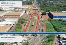 Anuncian cierre del cruce del Km 10 en Ciudad del Este por obras de construcción del nuevo viaducto