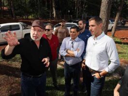 Ministro de Industria y director de Itaipú verificaron obras del viaducto del Km 10 de Ciudad del Este