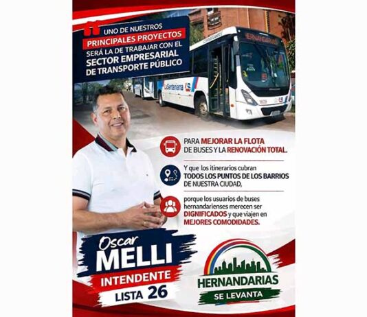 En la gestión de Oscar Melli será prioridad mejorar el vetusto sistema del transporte público
