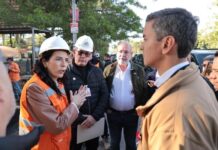 Autoridades verifican avance de obras del Plan 1.000 en Villa Hayes, financiadas por Itaipú