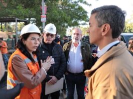 Autoridades verifican avance de obras del Plan 1.000 en Villa Hayes, financiadas por Itaipú