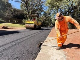 Avanzan los trabajos de mejoramiento vial de la avenida Los Lapachos de CDE, con apoyo de Itaipú