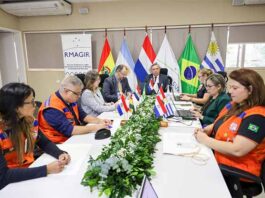 Ministros y altas autoridades de gestión de riesgos del Mercosur se reunieron en Itaipú