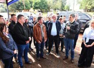 Director de Itaipú acompañó al presidente Peña en recorrido por las obras del tramo San Cristóbal – O’Leary