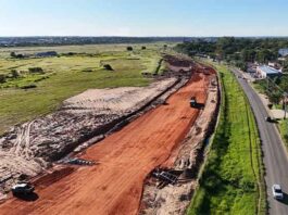Avanzan obras de duplicación de Ruta D025 y de acceso al Aeropuerto Silvio Pettirossi con apoyo de Itaipú