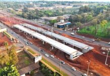 Un 57 % de avance registra la construcción del viaducto del Km 10 de CDE, financiado por Itaipú