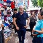 Rigo Chamorro propone una administración presente y con respuestas tras su recorrido por el centro esteño
