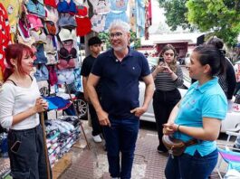 Rigo Chamorro propone una administración presente y con respuestas tras su recorrido por el centro esteño