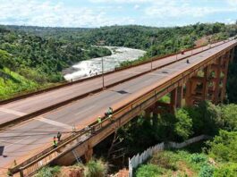 Itaipú inició trabajos de mantenimiento y rehabilitación del puente Costa Cavalcanti