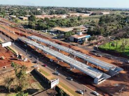 Construcción del viaducto del Km 10 de CDE registra un 55% de avance, con recursos de Itaipú