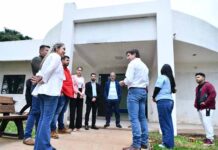 Verifican avance de obras del futuro Espacio TEA en San Alberto, financiado por Itaipú