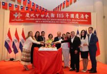 Taiwán conmemora el Doble Diez y celebra sus lazos con Paraguay