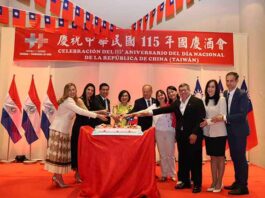Taiwán conmemora el Doble Diez y celebra sus lazos con Paraguay